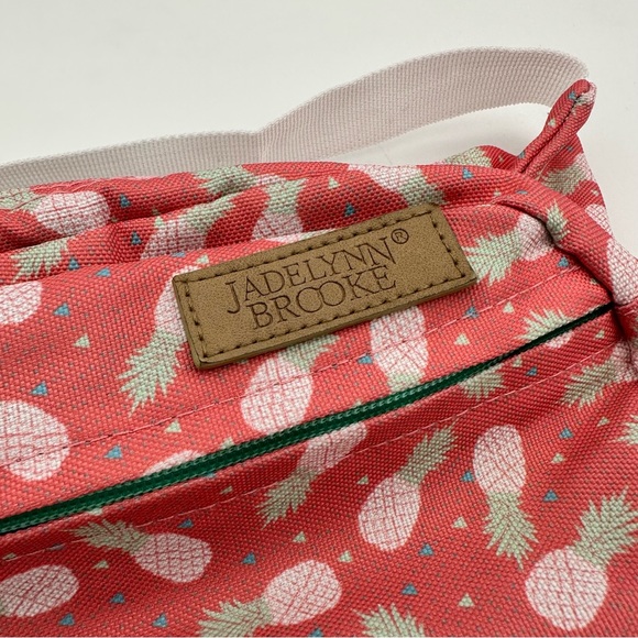 Jadelynn Brooke Pineapple Patterned Pink Fanny Pack, Up to 50” Strap + Bag - Picture 3 of 6